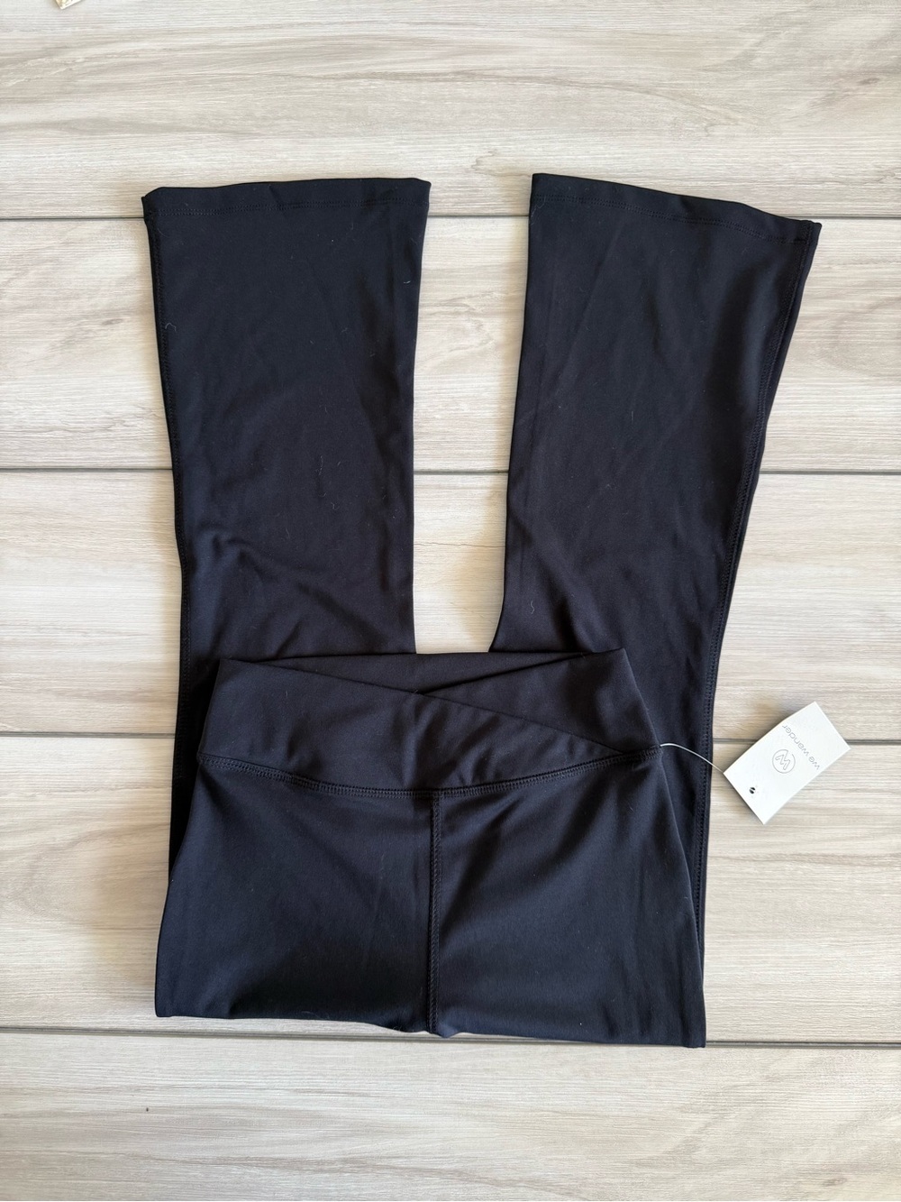 We Wander Cross Waist Flare Legging Black Size Small NWT STITCH FIX